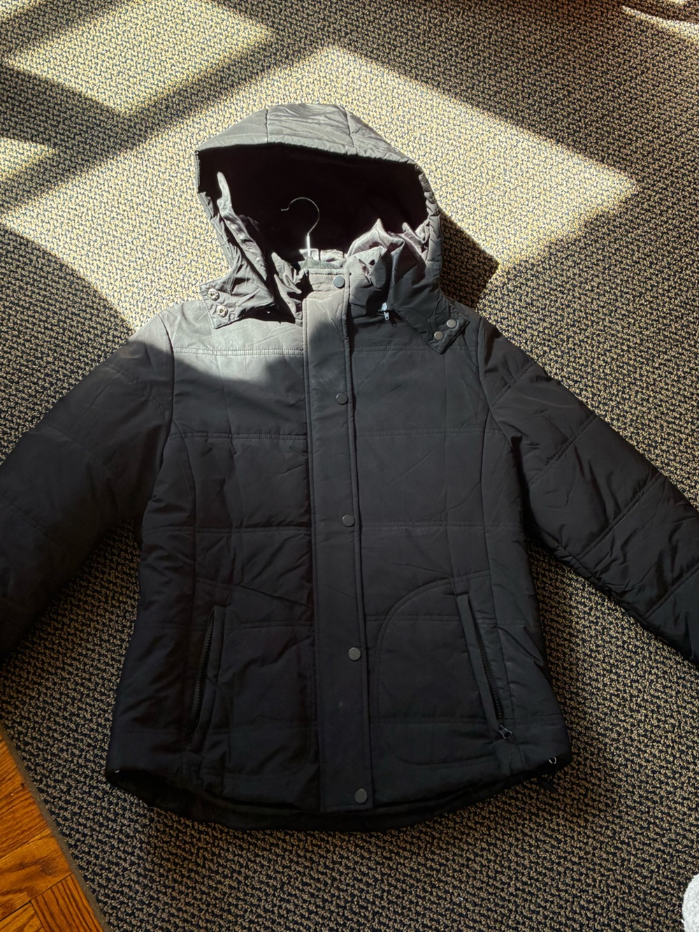 Black winter coat size medium